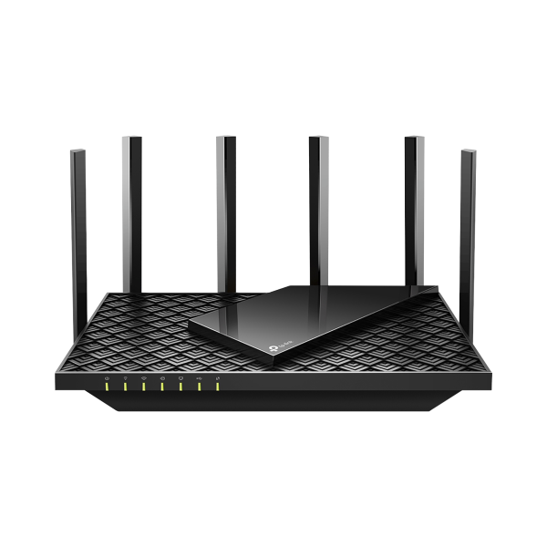 Router WiFi 6 Doble Banda / AX5400 MU-MIMO 4X4 y OFDMA / 1 puerto WAN 10/100/1000 Mbps / 4 puertos LAN 10/100/1000 Mbps / 1 puerto USB 3.0 /  6 potentes antenas / Administración App (Tether) o Página web / Protección HomeShield