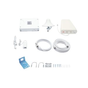 Kit Amplificador de Señal Celular 5G, 4G, 3G, VoLTE y Voz convencional. Funciona con Todos los Operadores. Soporta Múltiples Dispositivos y Tecnologías. Hasta 900 m² de Cobertura