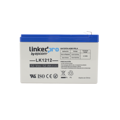 Batería de respaldo 12 V | 12 Ah | AGM | Especial para Seguridad Electrónica | UPS | Sistemas de Emergencia | Vida útil 5 años | Terminales F1 + Adaptador F2 - Image 2