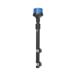 Luz Telescópica para Motocicletas, 8 LED, Azul, SAE Clase I
