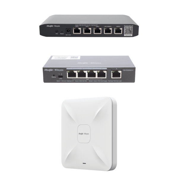 Equipos Ruijie DEMO Ideal para Probar Integraciones de Redes y WiFi 5 con CCTV