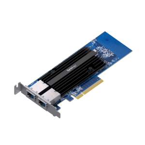 Adaptador de Red Synology E10G30-T2 | Doble Puerto 10 GbE | PCIe 3.0 x8 | Compatible con Synology | Link Aggregation | Garantía de 5 Años.