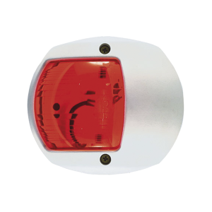 Luz Lateral de Navegación en Color Rojo con Carcasa Blanca para Embarcaciones a Vela o a Motor de Menos de 20 Metros