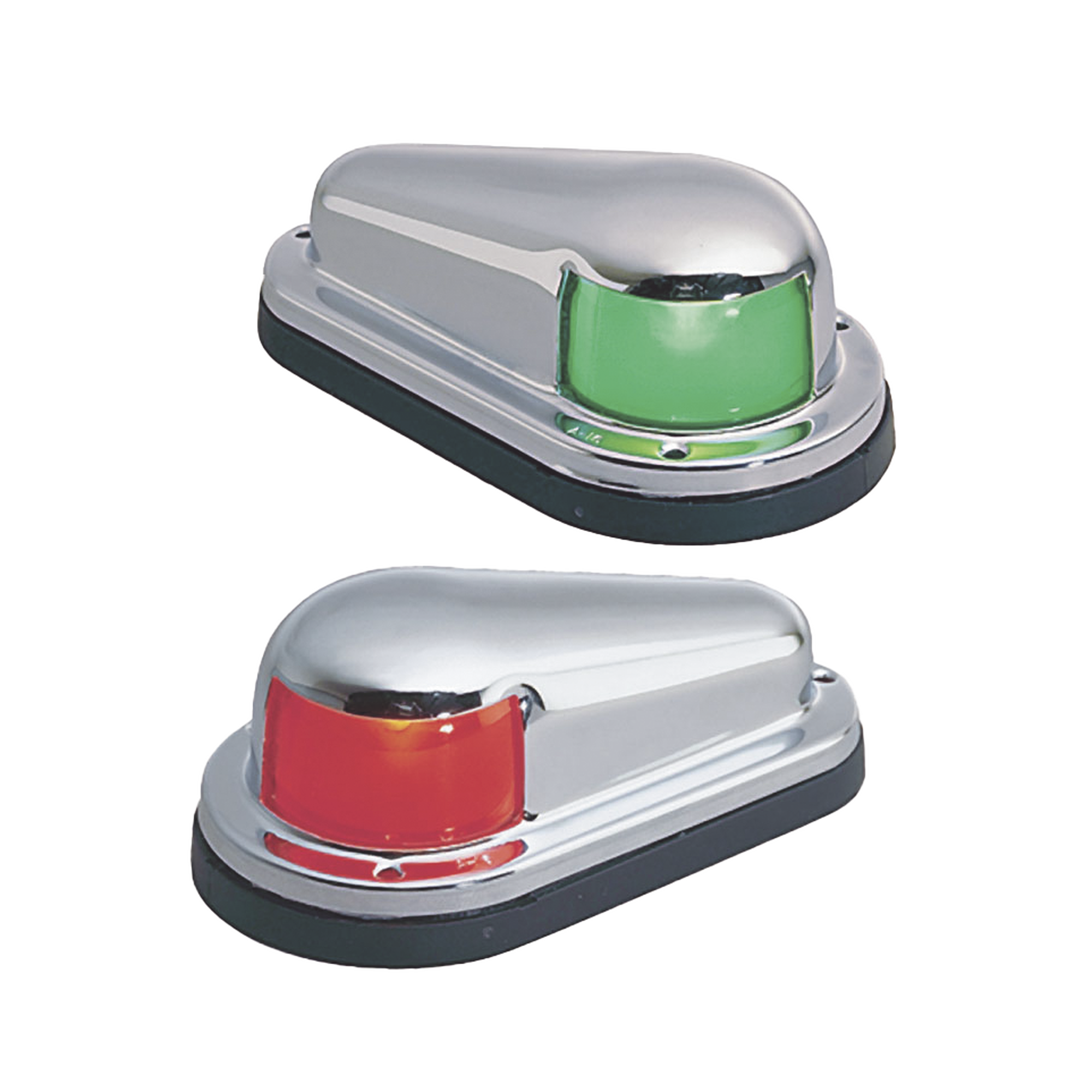 Set de Luces Laterales de Montaje Horizontal con Carcasa de Acero para Embarcaciones a Vela o a Motor de Menos de 12 Metros