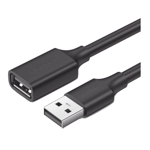 Cable Extensor USB 2.0 A a A | 1 metro | Macho-Hembra | Ultra Durabilidad | Núcleo de Cobre Estañado 28/22 AWG | Blindaje Interior Múltiple / Ideal para teclado, mouse, impresoras, etc.
