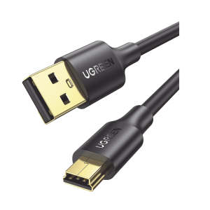 Cable USB-A 2.0 a Mini USB | 1m | Cable de Datos y Alimentación | 480Mps | Chip Inteligente | PVC | Para Discos Duros HDD o SSD, Go-Pro Hero, Mando de PS3, Cámaras Digitales, Reproductores MP3, MP4, etc.