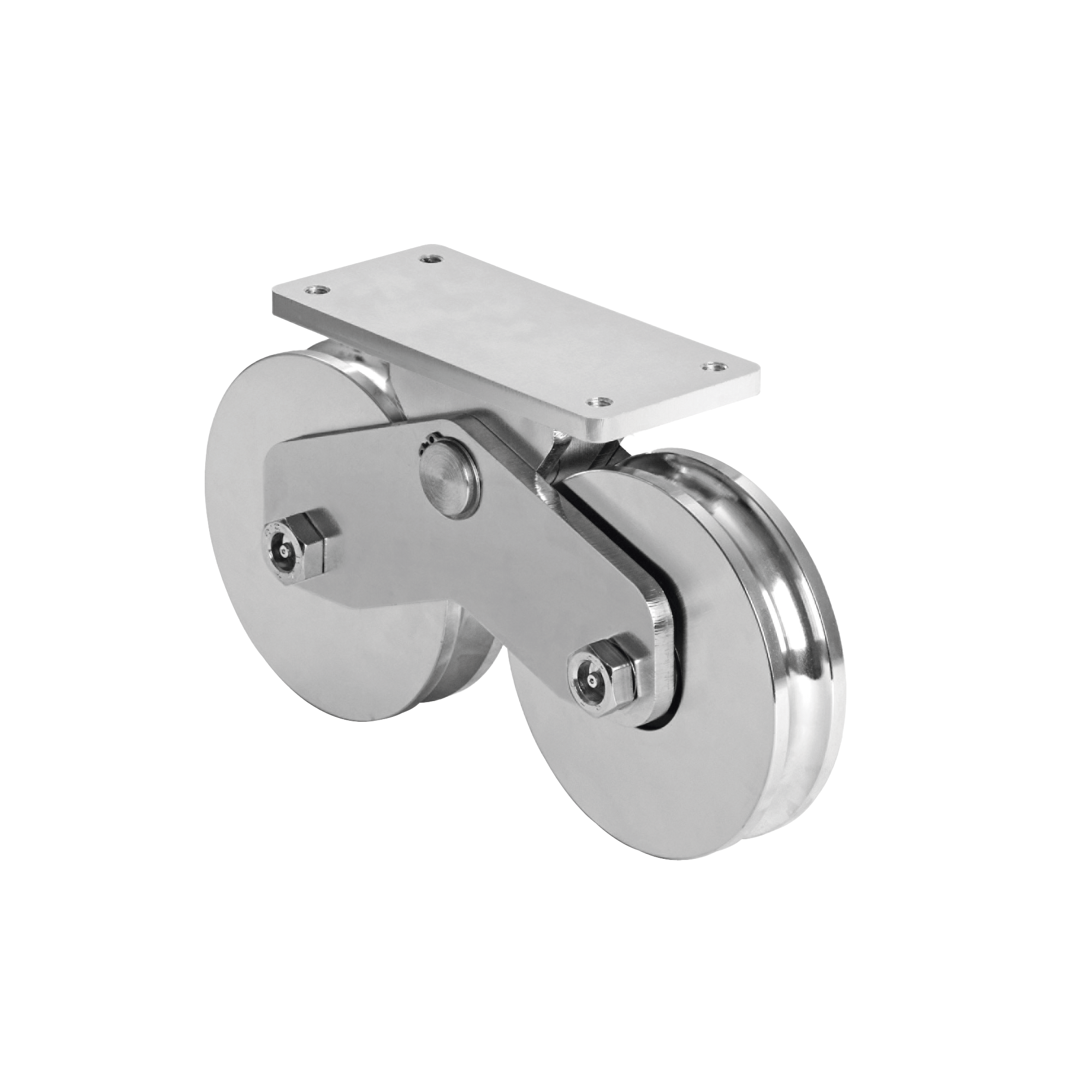 Rueda Doble de 16 cm / Capacidad Para Puertas de hasta 1920 kg / Canal Tipo "U"