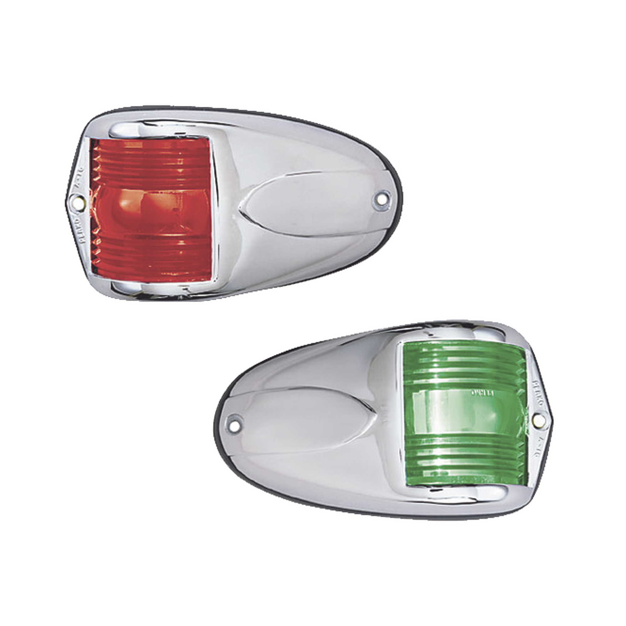 Set de Luces Laterales de Montaje Horizontal con Carcasa de Acero para Embarcaciones a Motor de Menos de 12 Metros