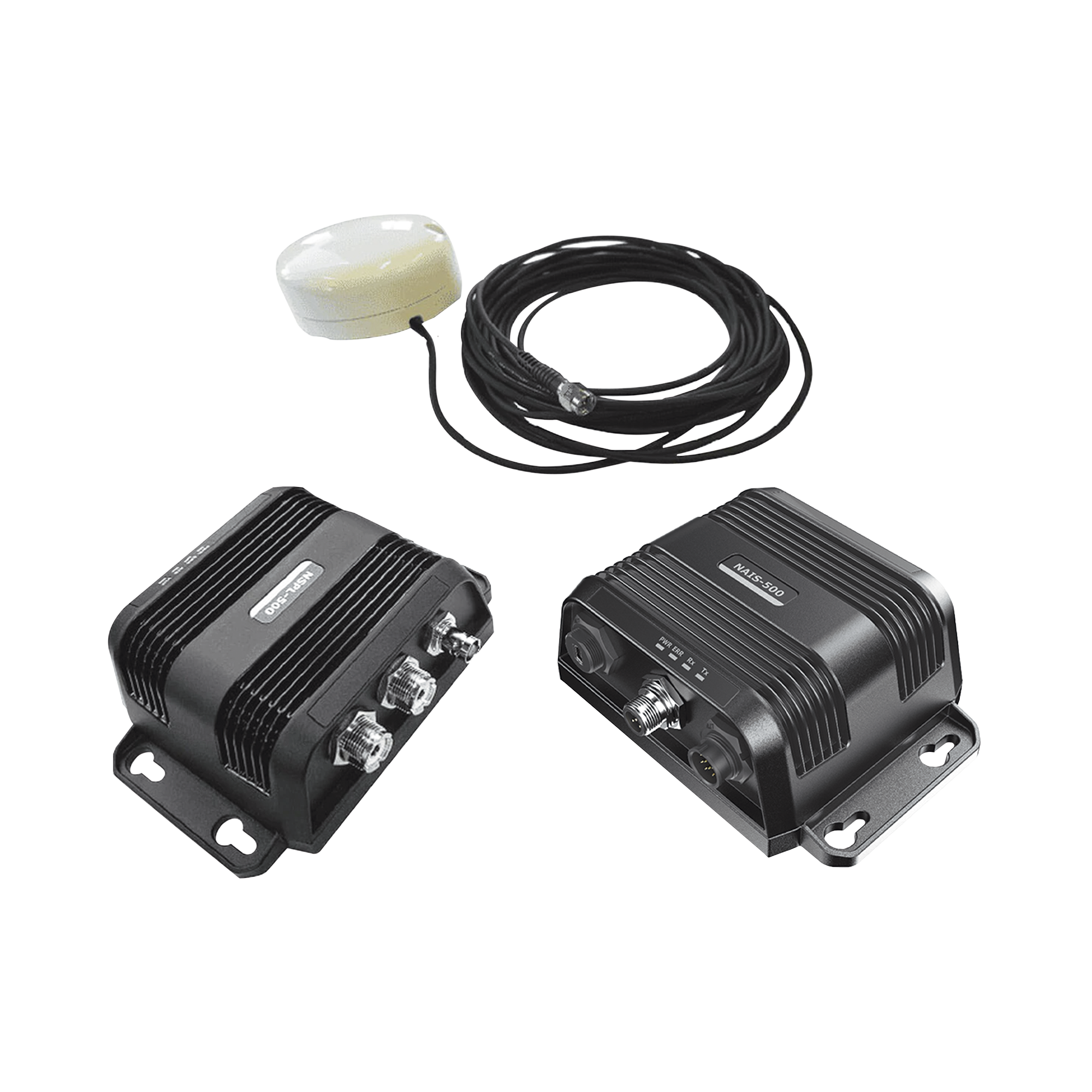 Transpondedor AIS Clase B NAIS 500 / Reducción de Riesgo de Colisión / Compacto y Ligero / Resistente al Agua / Bajo Consumo de Energía / Compatible con B&G, Simrad y Lowrance MFD / Incluye NSPL500 y GPS-500