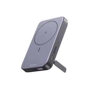 Power Bank MagSafe de 10000mAh NEXODE | 20W | 1 USB-C | 1 USB-A | Carga Rápida bidireccional | Soporta modo Standby | Soporte Plegable |  Ultra Delgado | Ultra ligero | Compatible con iPhone 15/14/13/12 | Color Gris.