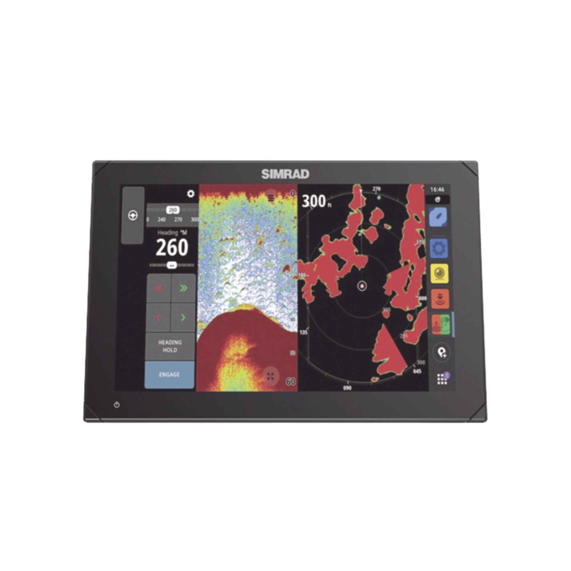 Pantalla de Navegación NSX de 12 pulgadas / SolarMAX IPS HD / Integración Total con Mercury / Compatibilidad con Radar HALO / Uso Compartido de Datos de Sonda / Conectividad Ethernet y USB / Red NMEA 2000