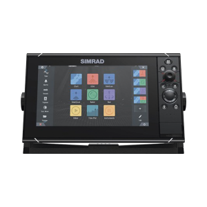 Pantalla Náutica 9 Pulgadas SolarMAX IPS / Procesador iMX 8 / Ecosonda Integrada 1kW CHIRP / GPS Incorporado / Conectividad Inalámbrica / Compatibilidad con Accesorios Simrad / Montaje Flush o Bracket / Incluye Mapa Mundial
