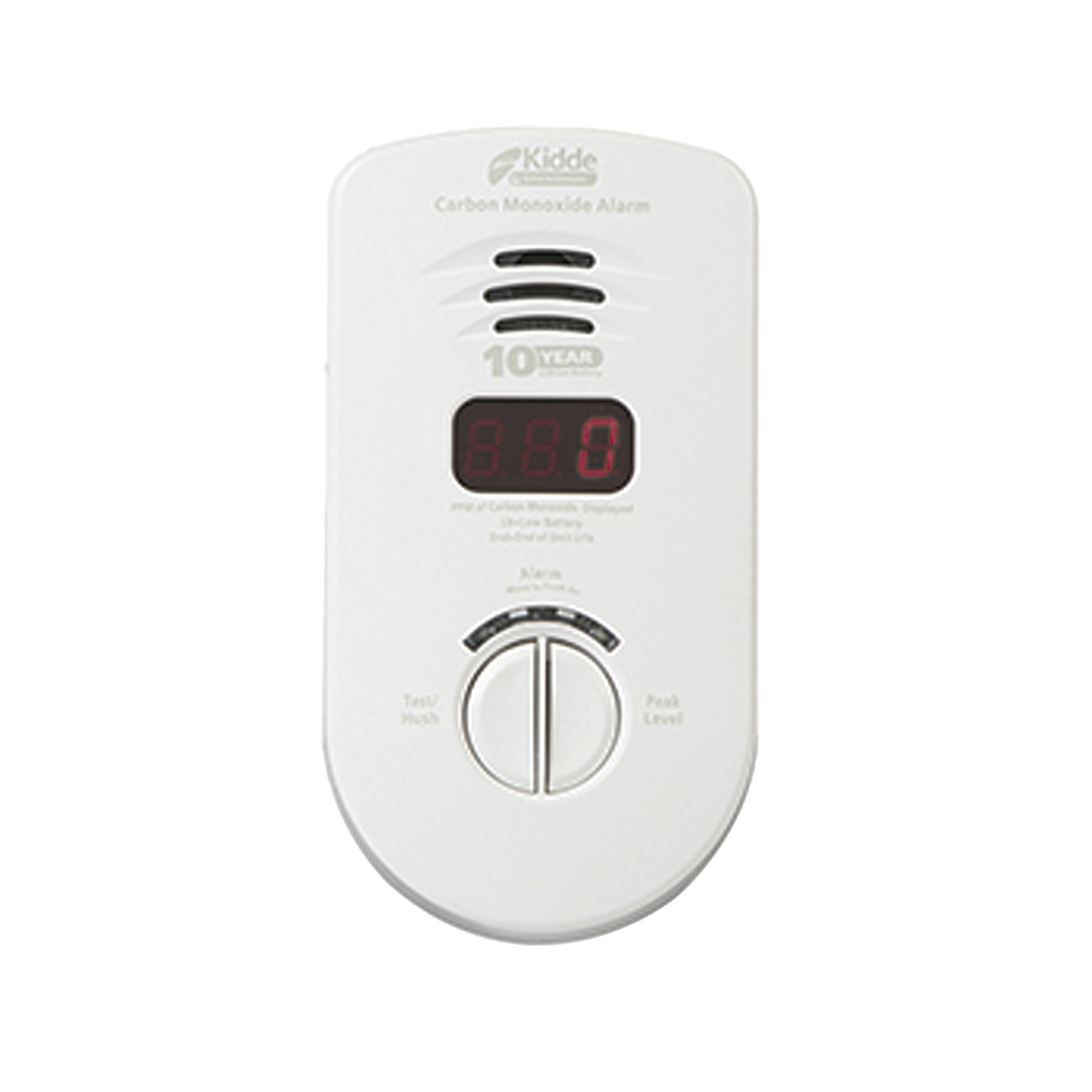 Alarma de Monóxido de Carbono 120 AC | Batería 10 años |  Display | Paquete de 3