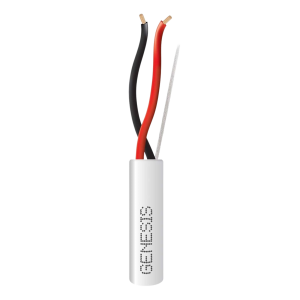 Bobina de 305 Metros de Cable 2 x 18 AWG / Riser / Blanco / Para aplicaciones en Alarmas de intrusión, Control de acceso, Interfonos, TV porteros, Automatizacion, Audio y Voceo.