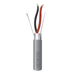 Bobina de 305 Metros / Cable 2 x 18 AWG / Color Gris / Blindado / Riser / Aplicaciones de Audio Control de Acceso y Automatización