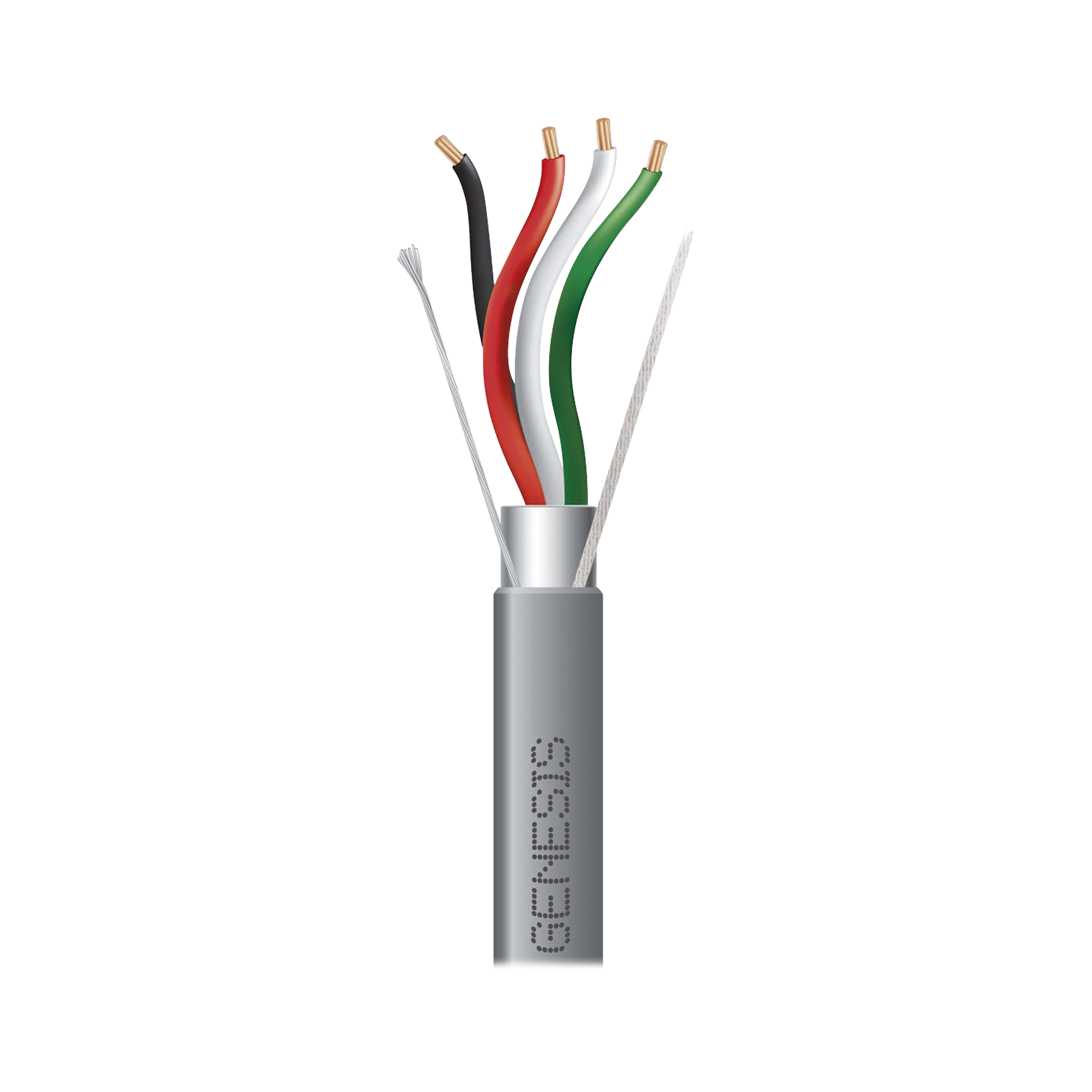 Carrete de 305 Metros / Cable 4 x 18 AWG / Color Gris / Blindado / Riser / Aplicaciones de Audio Control de Acceso y Automatización