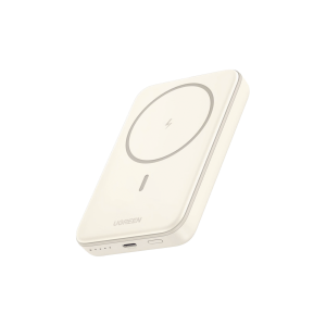 Power Bank MagSafe de 10000mAh | 20W | Carga Inalámbrica y por Cable USB-C | Sistema de Protección Inteligente | Tecnología de Carga Rápida | Ultra Delgado | Ultra ligero | Compatible con iPhone 15/14/13/12 | Color Beige.