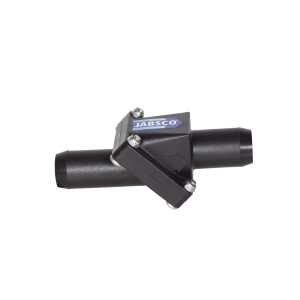 Válvula anti retorno en linea para mangueras de 1 pulgadas.