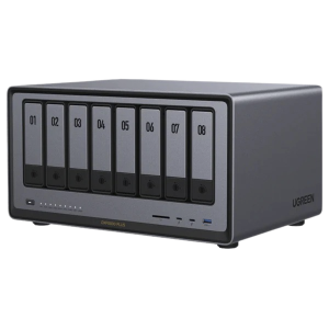 NASync DXP8800 Plus | SO UGOS Pro |  Intel X86 12th Gen Intel® Core™ i5 | SSD 128 GB | 8-Bahias (SATA) | 8GB DDR5 (Exp. a 32GB) | 2* M.2 SSD | 4 Puertos Thunderbolt™4 | WiFi | 1*USB3.2 Gen2, 10Gb/s | HDMI 8k.