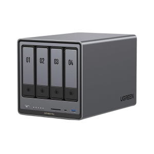 NASync DXP4800 Plus | SO UGOS Pro |  Pentium Gold 8505 Intel® Core™ i5 | 4-Bahias (SATA) hasta 96TB | 2* M.2 SSD hasta 16TB | 8GB DDR5 (Exp. a 64GB) | 2 Ethernet | HDMI 4K | 2* USB2.0 | 1*USB 3.2Gen1 | 1* USB 3.2Gen2 | 1*USB-C 3.2Gen2 | SD 3.0