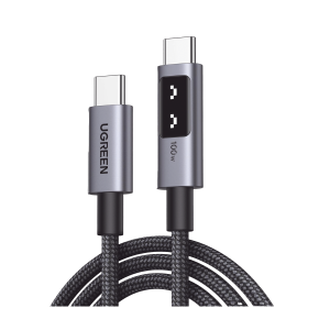 Cable USB-C a USB-C | 1 Metro | Carga Rápida de hasta 100W | Transferencia de datos 480 Mbps | PD3.0 | QC4.0/3.0/2.0 | FPC | AFC | Protección Integrada| Caja de Aluminio | Nylon Trenzado | Amplia Compatibilidad | Color Negro.