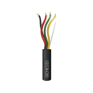 Carrete de Cable de 305m / 4 x 14 AWG / Cable DIRECT BURIAL / Color Negro / Para uso en Intemperie / Uso en Aplicaciones en Sistemas de Detección de Incendio y Sistemas de Evacuación