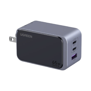 Cargador de 65W serie Nexode S | 3 Puertos de Carga Rápida | 2 USB-C | 1 USB-A | Tecnología GaN II | PD3.0 | QC4.0 | FCP/SCP/AFC/PPS/PPS2.0 | Tecnología de Protección Térmica | Optimiza la Carga | Carcasa Ignifuga.