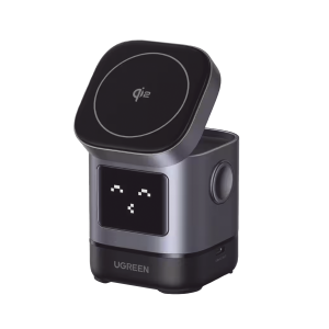 Estación de carga GaN 2 en 1 UGREEN de 100 W (Gris espacial)