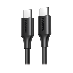 Cable USB-C a USB-C | 1 Metro | Carga Rápida de hasta 60W | Transferencia de datos de 480 Mbps | PD3.0 | QC 4.0/3.0/2.0 | FPC | AFC | Duradero y Flexible| Caja ABS | Cubierta de TPE | Color Negro.