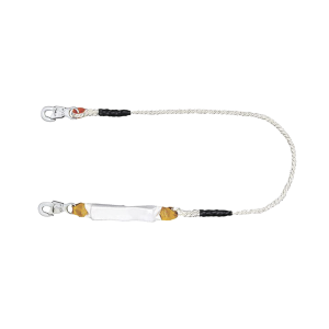 Amortiguador con Cable de Protección de Nylon y 2 Ganchos de Seguro Doble.