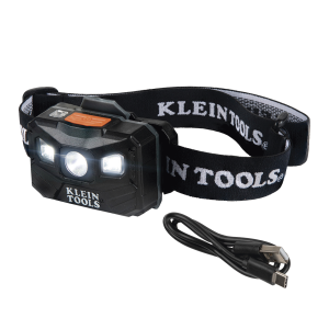 Lámpara Luz LED Frontal Recargable de 400 Lúmenes, Apagado Automático, con Correa de Tela, Adaptable y Ajustable a Gorros, Cascos, Cachuchas  o directo a Frente Humana (Tipo Minero)