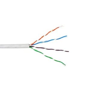 Bobina de Cable de 305 Metros UTP Cat6 Riser / Color Blanco / UL, CMR, Probado a 350 Mhz / Para Aplicaciones de CCTV, Redes de datos, IP megapixel, Control RS485