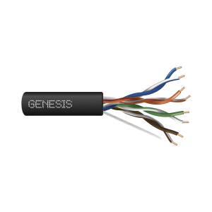 Bobina de Cable de 305 Metros UTP Cat6 RISER / Color Negro / UL, CMR SPNLS, Probado a 350 Mhz / Para Aplicaciones de CCTV, Redes de Datos, IP megapixel, Control RS485