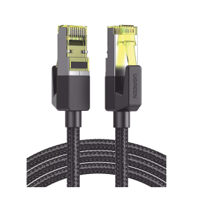 Cable Ethernet Cat7 CLASS�?�F/FTP Redondo con Malla de Nylon 1 Metro