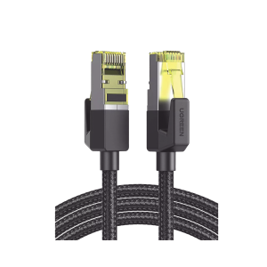 Cable Ethernet Cat7 CLASS�?�F/FTP Redondo con Malla de Nylon 5 Metros