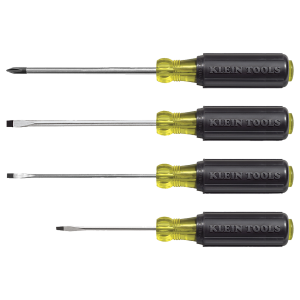 Juego de desarmadores miniatura de punta ranurada y Phillips de 4 piezas