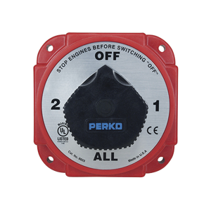 Switch Selector de Batería y Alternador de Servicio Pesado, para Sistemas Eléctricos Marinos