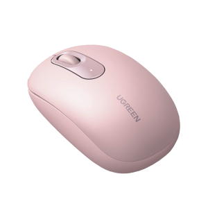 Mouse Inalámbrico 2.4G 800/1200/1600/2400 DPI | Función de 3 botones | Alcance 10m | Silencioso |  Ergonómico | Anti-caída y Anti-interferencias | Batería Alcalina AA incluida  | Color Dusty Pink.