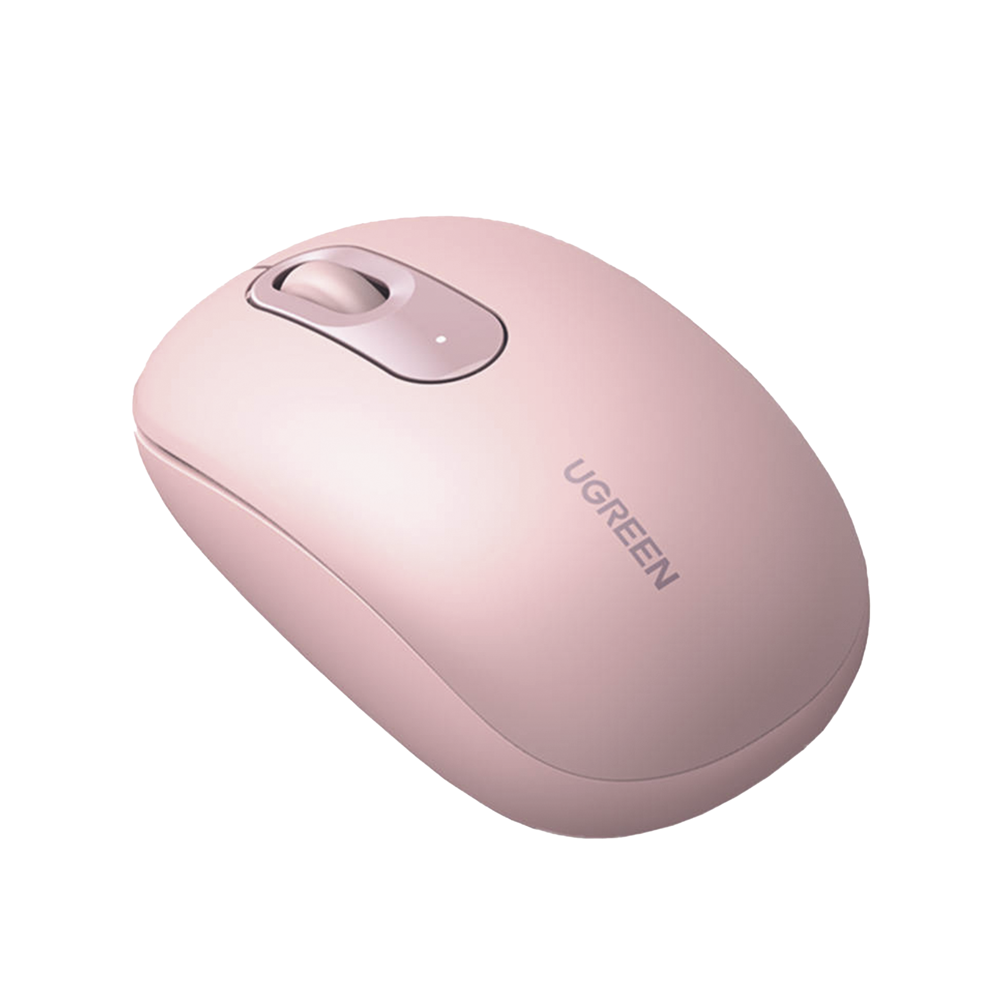 Mouse Inalámbrico 2.4G 800/1200/1600/2400 DPI | Función de 3 botones | Alcance 10m | Silencioso |  Ergonómico | Anti-caída y Anti-interferencias | Batería Alcalina AA incluida  | Color Dusty Pink.