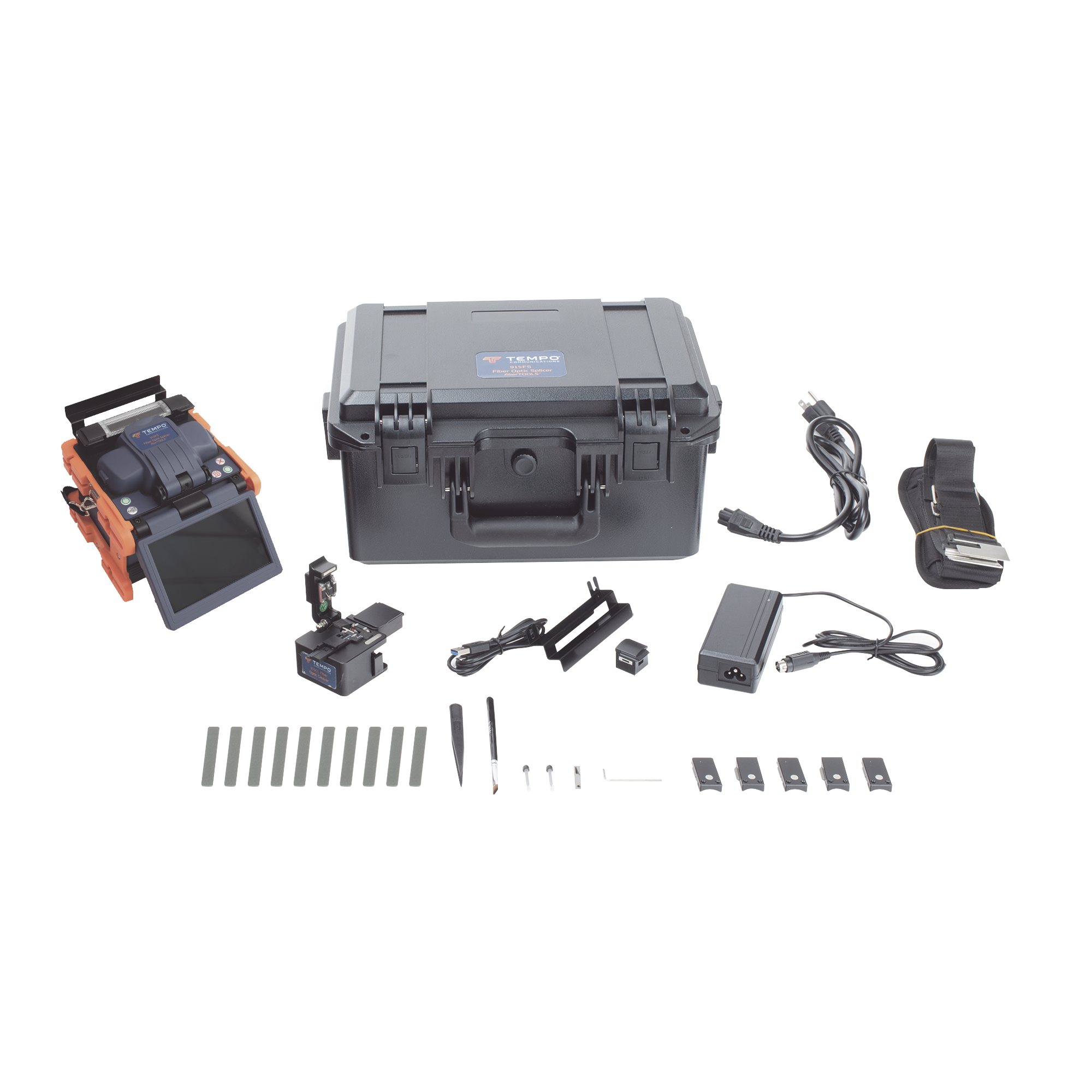 Fusionadora de Fibra Óptica de Alineación Activa por Revestimiento con 4 Motores con Perdida Típica (SM); 0.02 dB (MM); 0.04 dB) con Pantalla Touch / Capacitación básica virtual gratuita