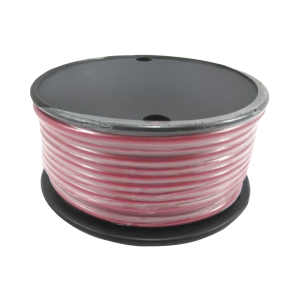 Rollo de cable grado marino calibre 14 en color rojo de 100 pies (30.48 m).