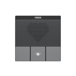 Mini Intercomunicador Wi-Fi para hotelería, hospitales, con diseño elegante, PoE, 3 botones, 1 relevador integrado de salida y entrada.