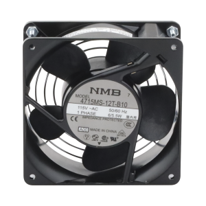 Ventilador Axial Compacto, de 4 Pulgadas, 49 CFM, 115 Vca, De Acero, Color Negro