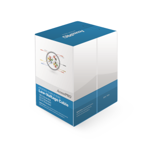 Bobina de 152 metros de cable compuesto de, 6 y 4 conductores calibre 22 y 2 Conductores calibre 18, para aplicaciones de control de acceso