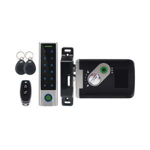 Kit de Cerradura Inteligente / Incluye Teclado y Control Remoto / Soporta Huella, Tarjeta y Contraseña / Teclado Metálico IP65
