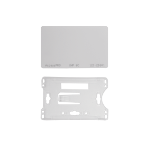 Kit de Tag UHF tipo Tarjeta para lectoras de largo alcance 900 MHZ / EPC GEN 2 / ISO 18000 6C / No imprimible / Incluye porta tarjeta