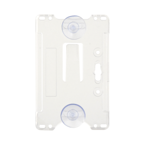 Porta tarjeta de plastico ABS / Transparente / Compatible con tarjetas ACCESSCARDEPC / PROCARDX o Formato CR80