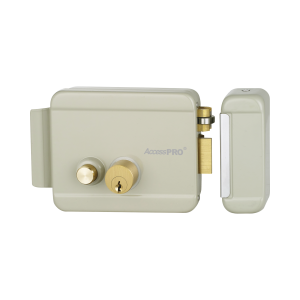 Cerradura Eléctrica con Botón de Salida/ Incluye Llave / Exterior / Derecha