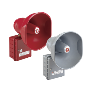 AudioMaster® Altavoz de bocina reentrante para megafonía y anunciamiento publico, 30W de Potencia, Listado contra incendios UL, Color Gris