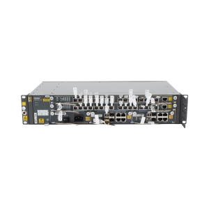 OLT Carrier Class Modular GPON, 2 Ranuras, Incluye 2 Tarjetas de Servicio de 16 puertos GPON, (32 Modulos GPON C+ Incluidos) 1 Fuente de CA, 2 UR, Incluye Instalación de software UNM2000, (Interoperabilidad con ONU´s de Terceros sin Costo)